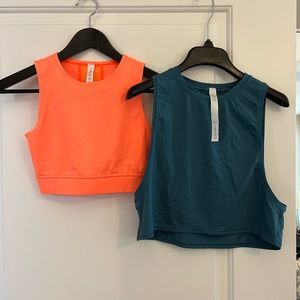 Lululemon Sports Bra (2) and Cropped Tank (4)